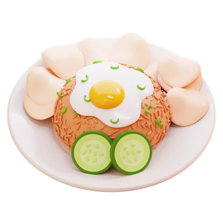 FRIED RICE  3D Icon