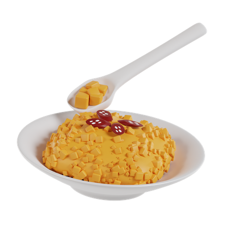 Fried Sambal Potato  3D Icon