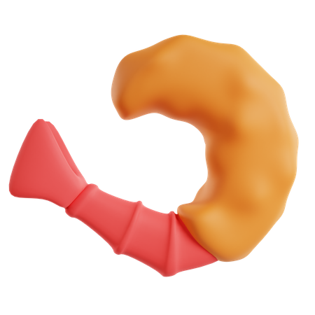 Fried Shrimp  3D Icon