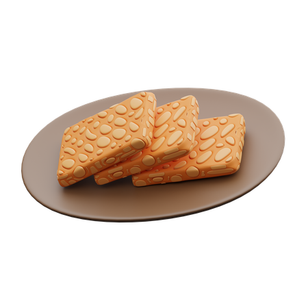 Fried Tempe  3D Icon