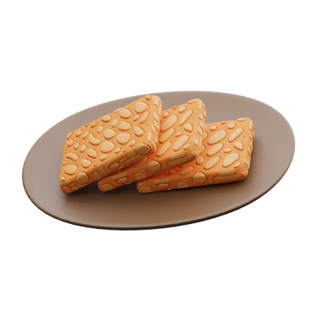 Fried Tempe  3D Icon