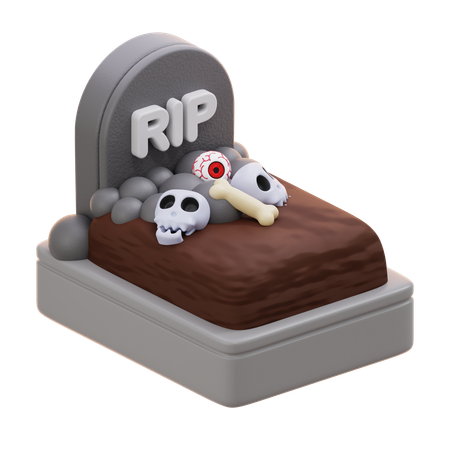 Friedhof  3D Icon