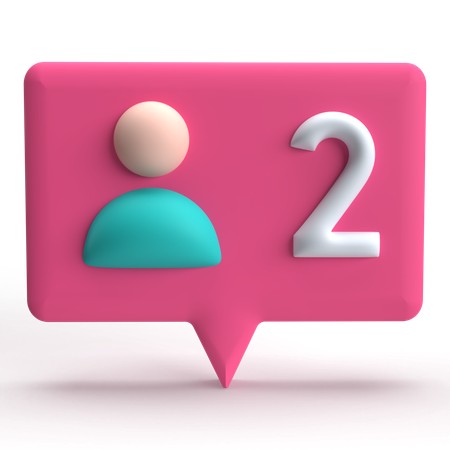Friend Request  3D Icon