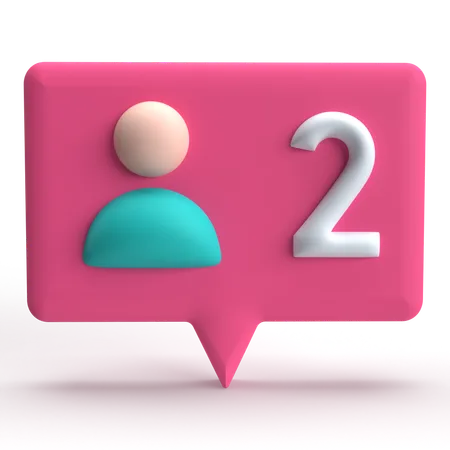 Friend Request  3D Icon