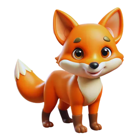 Friendly Fox  3D Icon