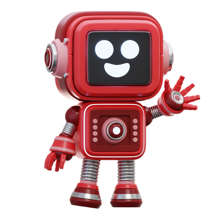 Friendly Robot  3D Illustration