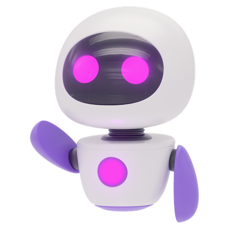 フレンドリーなロボット  3D Icon