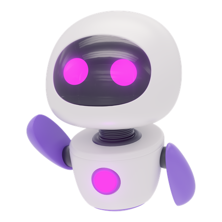 フレンドリーなロボット  3D Icon