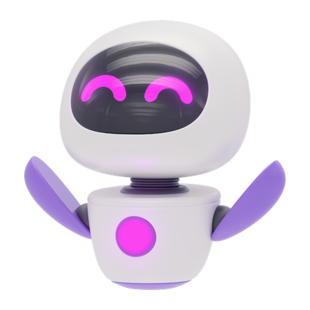 フレンドリーなロボット  3D Icon