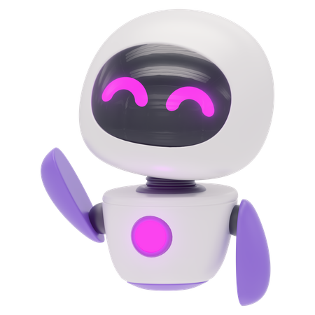 フレンドリーなロボット  3D Icon