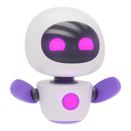 フレンドリーなロボット  3D Icon