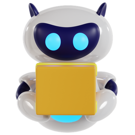 Friendly Robot Character  3D Icon