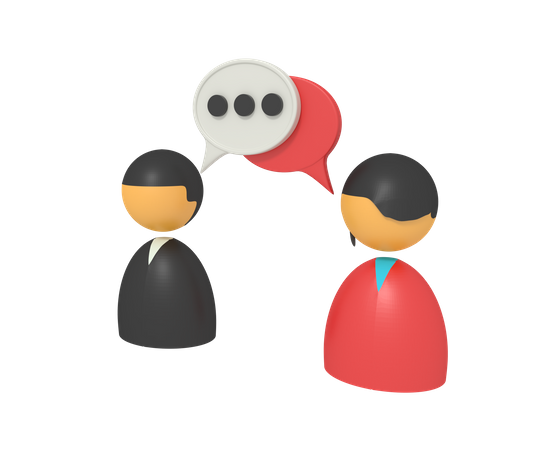 Friends Communication  3D Icon