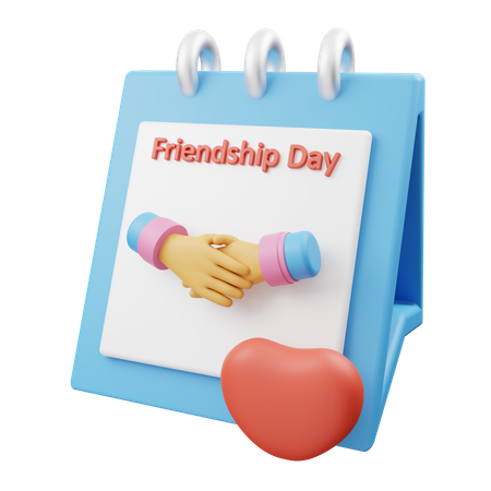 Friendship Day  3D Illustration