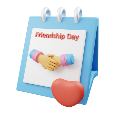 Friendship Day 3D Illustration