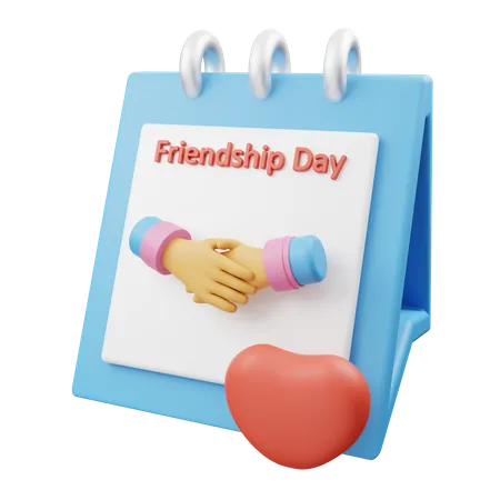 Friendship Day  3D Illustration