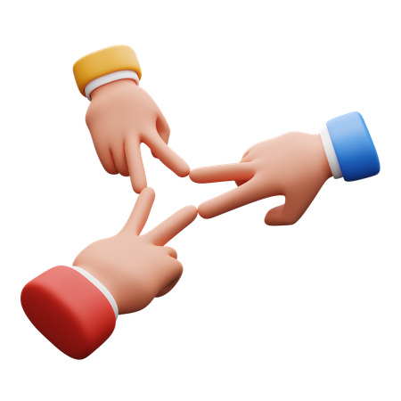 Friendship Hand Gesture  3D Icon