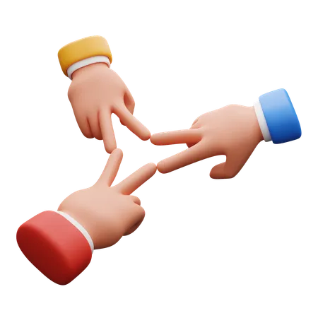 Friendship Hand Gesture  3D Icon