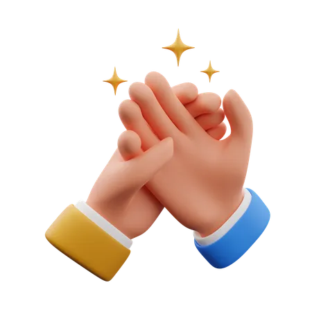 Friendship hand gesture  3D Icon