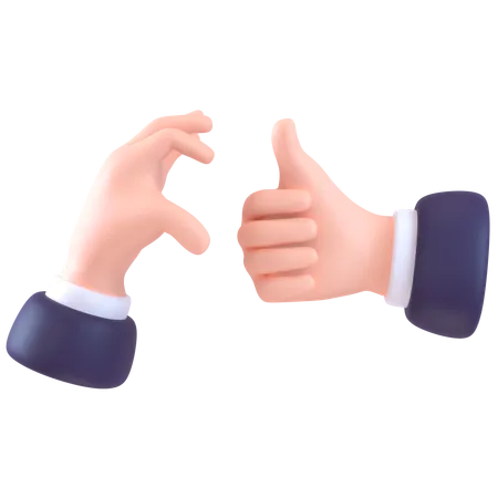 Friendzone Hand Gesture  3D Icon