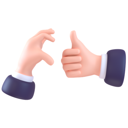 Friendzone Hand Gesture  3D Icon
