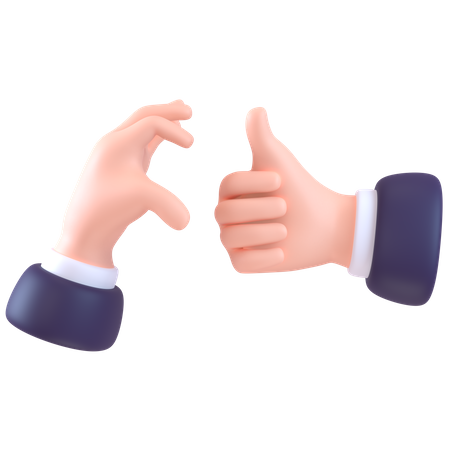 Friendzone Hand Gesture 3D Icon