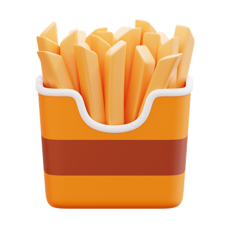 Fries  3D Icon