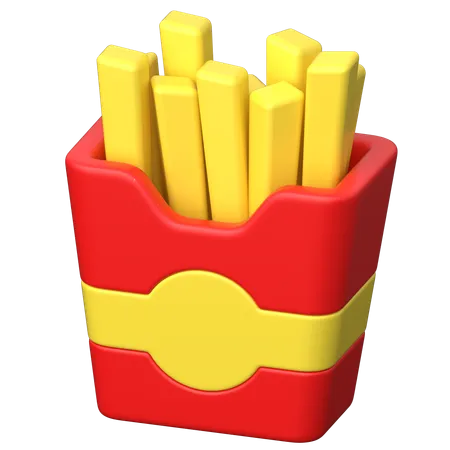 Fries  3D Icon