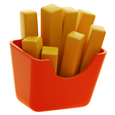 FRIES  3D Icon