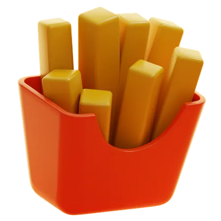 FRIES  3D Icon