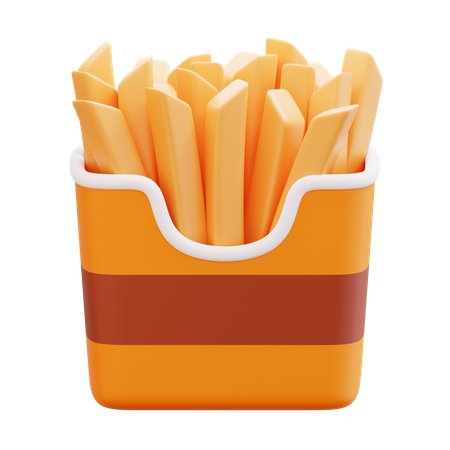 Fries  3D Icon