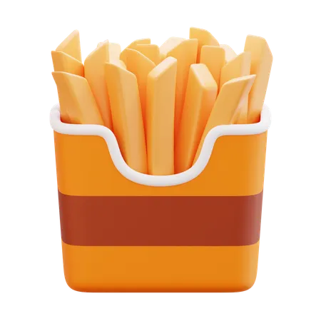 Fries  3D Icon