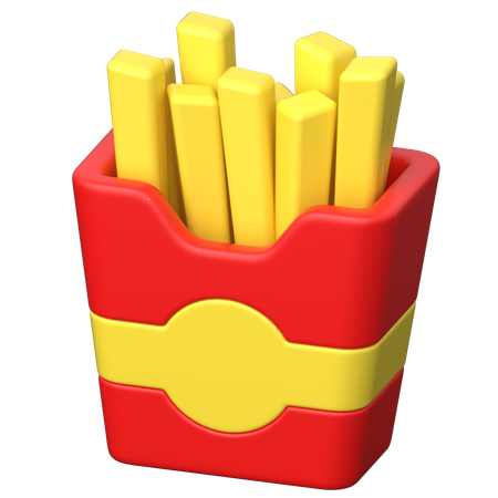 Fries  3D Icon