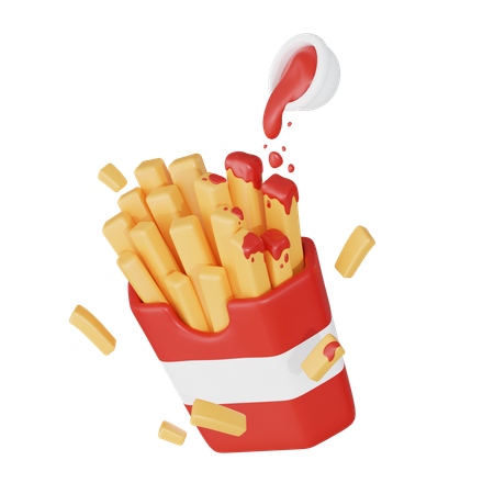 Fries  3D Icon