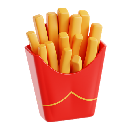 Fries  3D Icon