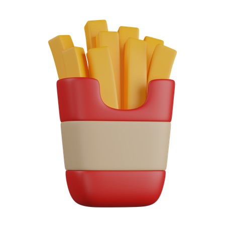 FRIES  3D Icon
