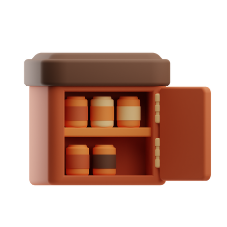 Mini geladeira  3D Icon