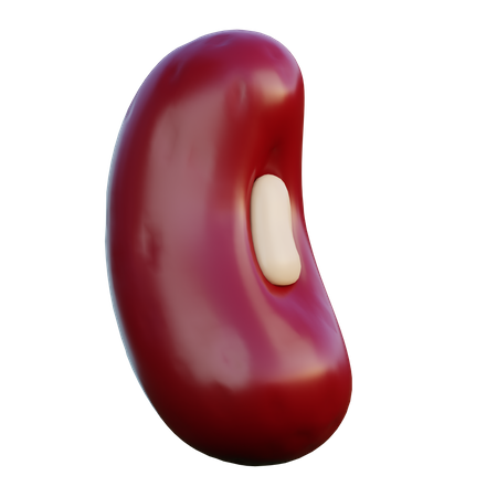 Frijol rojo  3D Icon