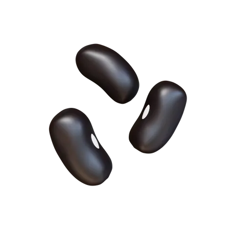 Frijoles negros  3D Icon