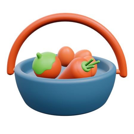 Frisches Gemüse  3D Illustration