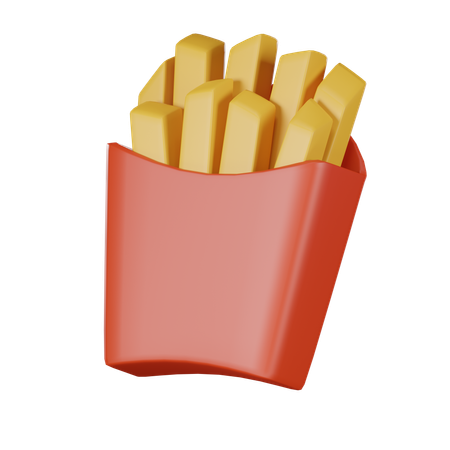 Frites  3D Icon