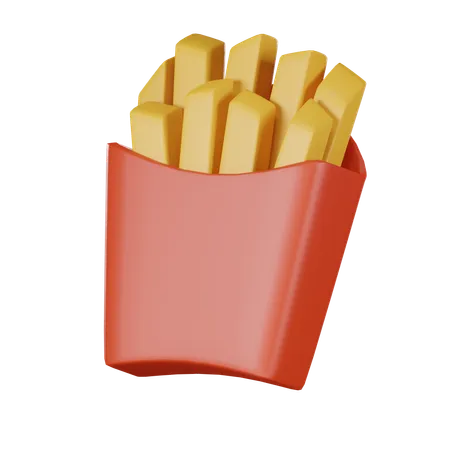 Frites  3D Icon