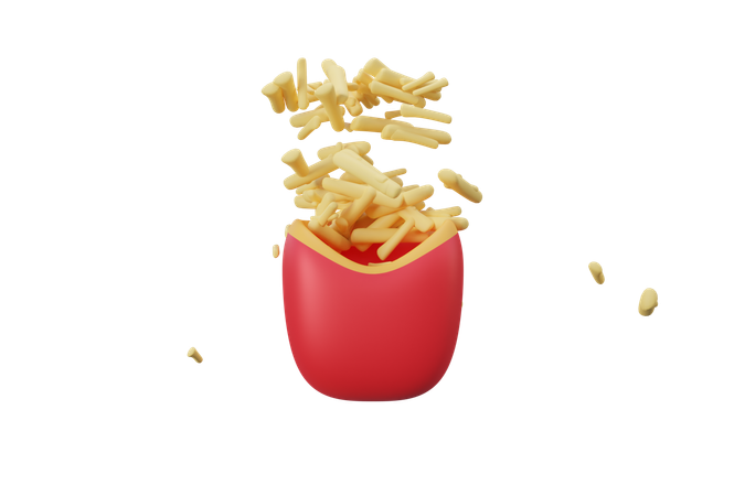 Frites  3D Icon