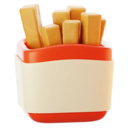 Frites  3D Icon