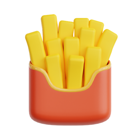 Frites  3D Icon