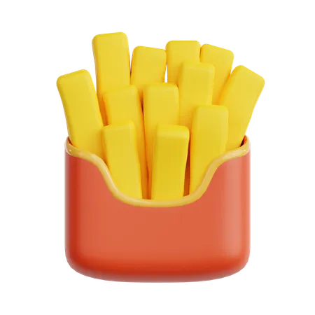 Frites  3D Icon