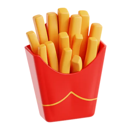 Frites  3D Icon