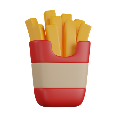 Frites  3D Icon