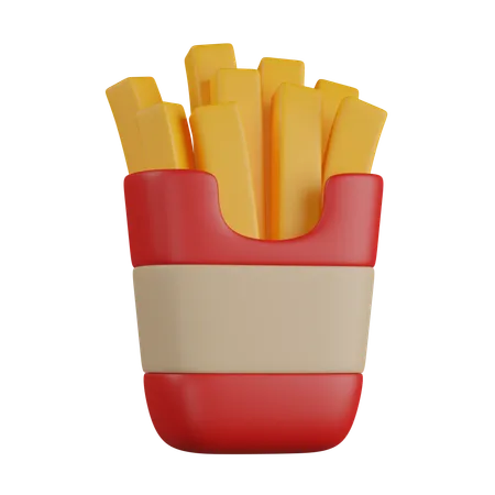 Frites  3D Icon