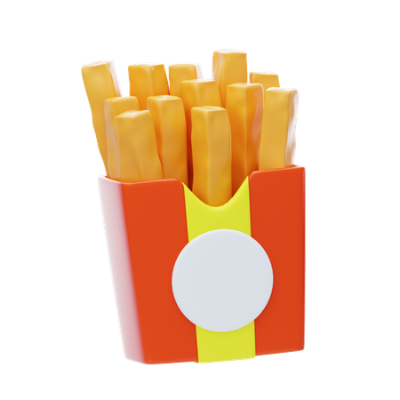 Frites  3D Icon